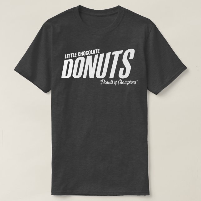 Camiseta Pequeño chocolate dona donuts de campeones (Diseño del anverso)