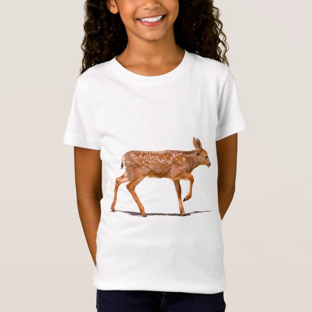 Camiseta Pequeño ciervo lindo camina Fawn Willife Baby (Anverso)