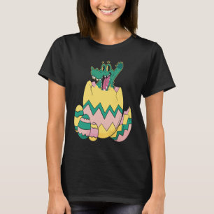 Camiseta Pequeño cocodrilo Huevo salvaje Reptile lagarto