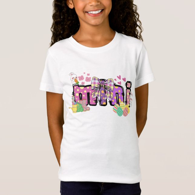 Camiseta Pequeño conejo de pascua para niños (Anverso)