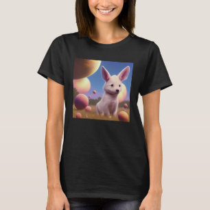 Camiseta Pequeño conejo pequeño lindo hop explorar la diver