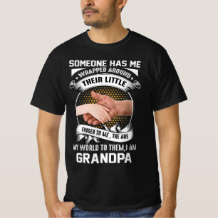 Camiseta Pequeño dedo del abuelo - Atractivo enlace familia