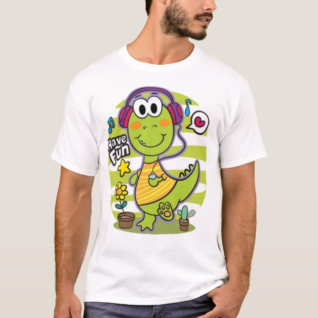 Camiseta Pequeño dinosaurio (Anverso)