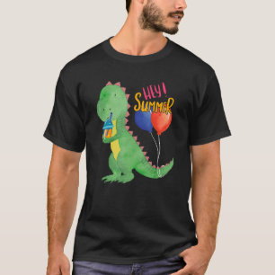 Camiseta Pequeño Dinosaurio Dulce Con Refrescante De Lemona
