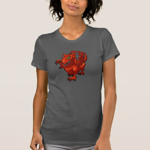 Camiseta Pequeño dragón galés rojo de dibujos animados ramp