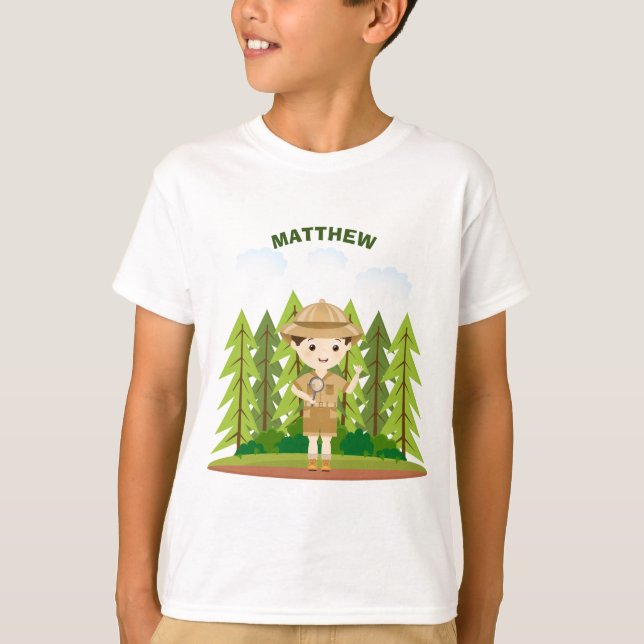 Camiseta Pequeño Explorador (Anverso)