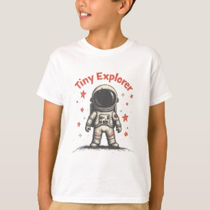 Camiseta Pequeño Explorador: aventura espacial
