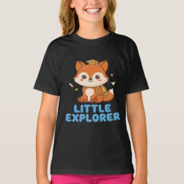 Camiseta Pequeño Explorador Zorro Adorable con Mochila y Go
