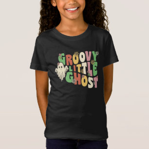Camiseta Pequeño Fantasma Groovy Con Flores Vintage Hallowe
