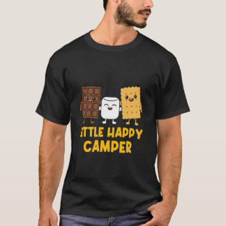 Camiseta Pequeño Feliz Campista Divertido Abrazo Grupal Cam