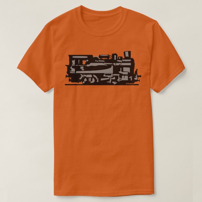 Camiseta pequeño ferrocarril de lok flok húmedo (Diseño del anverso)