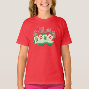 Camiseta Pequeño ganador de Mahjong fichas verdes