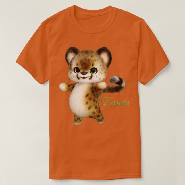 Camiseta Pequeño gato chita bailando (Diseño del anverso)