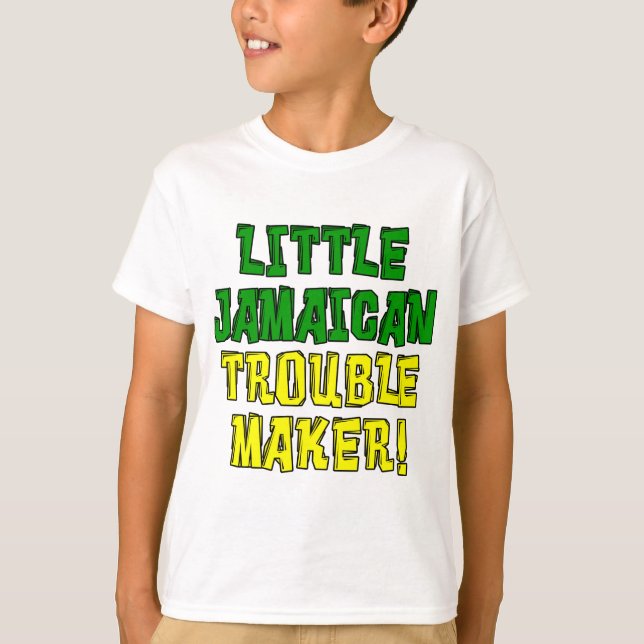 Camiseta Pequeño hacedor de problemas jamaiquinos (Anverso)