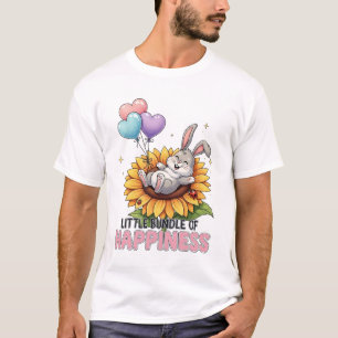 Camiseta Pequeño Haz de Felicidad Conejito Adorable en Gira