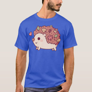 Camiseta Pequeño Hedgehog Con Hojas De Otoño Y Acorn