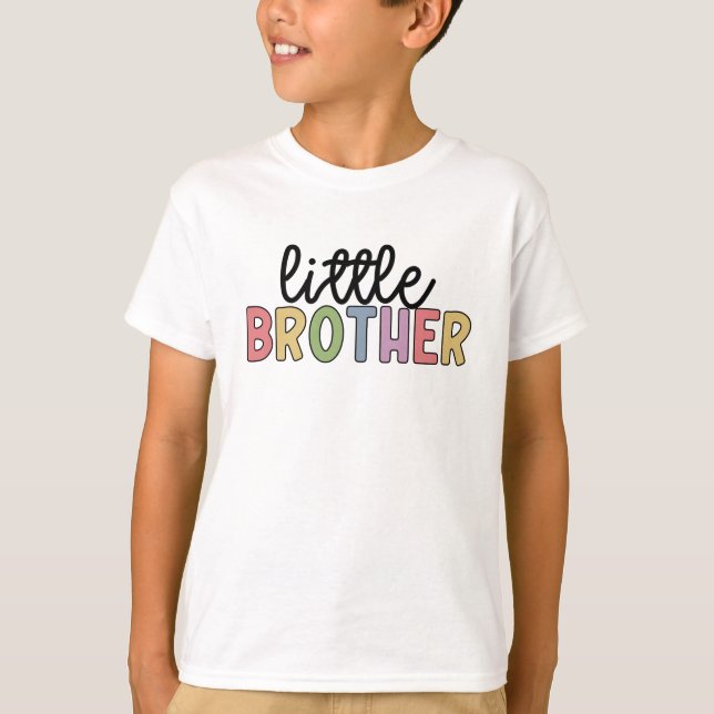 Camiseta Pequeño Hermano Cute Hermanos Concordantes (Anverso)
