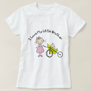 Camiseta pequeño hermano del bebé de la hermana grande