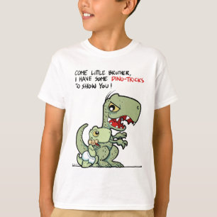 Camiseta Pequeño hermano Dino-trucos divertidos para herman