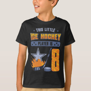 Camiseta Pequeño Hockey sobre Hielo Jugador de 8º Cumpleaño