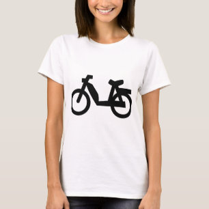 Camiseta pequeño icono del ciclomotor