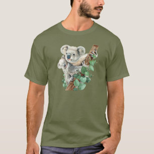 Camiseta Pequeño Koala lindo oso arte animal australiano