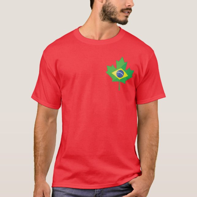 Camiseta Pequeño logotipo del Brasil Canadá (Anverso)