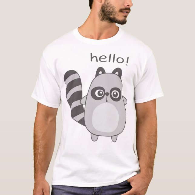 Camiseta Pequeño mapache (Anverso)