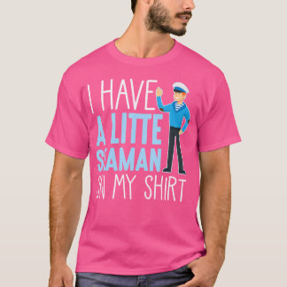 Camiseta Pequeño Marinero Barco de Vela Cita Pescador