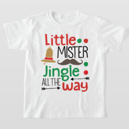 Camiseta Pequeño Mister Jingle Todo el camino Navidades