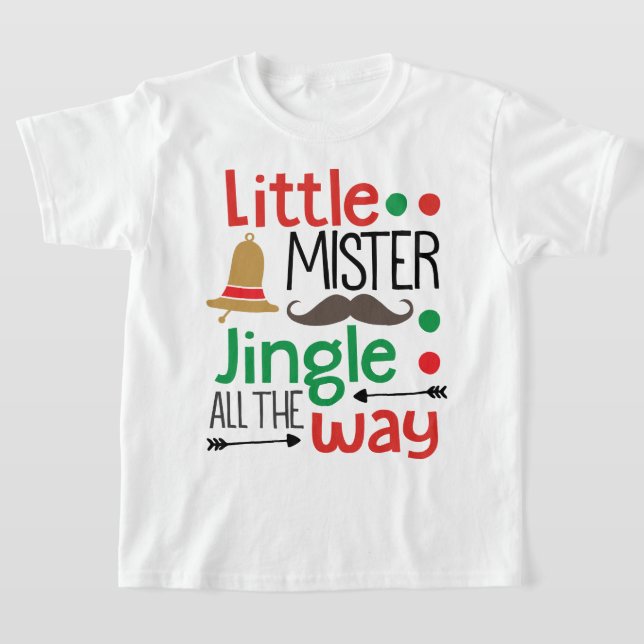 Camiseta Pequeño Mister Jingle Todo el camino Navidades (Distribución)