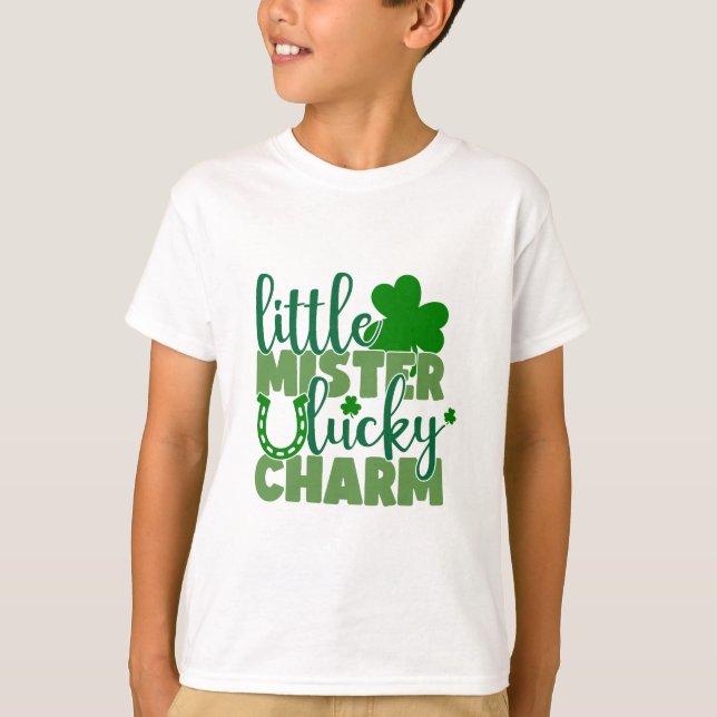 Camiseta Pequeño Mister Lucky Charm (Anverso)