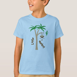 Camiseta Pequeño mono con el árbol