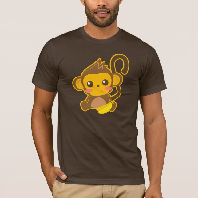 Camiseta Pequeño mono lindo (Anverso)