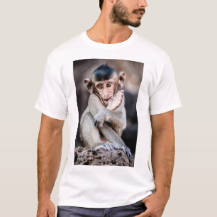Camiseta Pequeño mono lindo - diseño lúdico y adorable