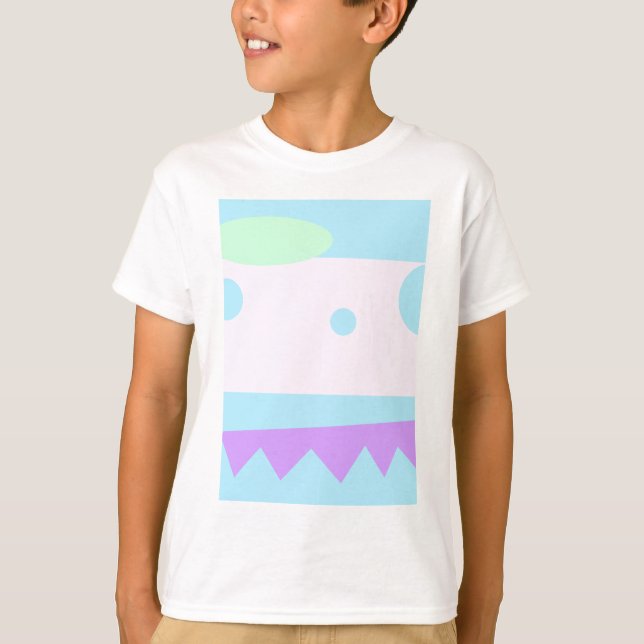 Camiseta Pequeño monstruo abstracto - (Anverso)