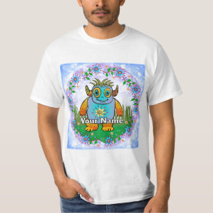 Camiseta Pequeño Monstruo Azul