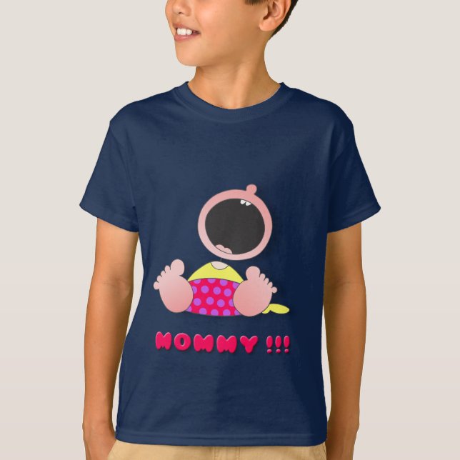 Camiseta Pequeño monstruo lindo (Anverso)
