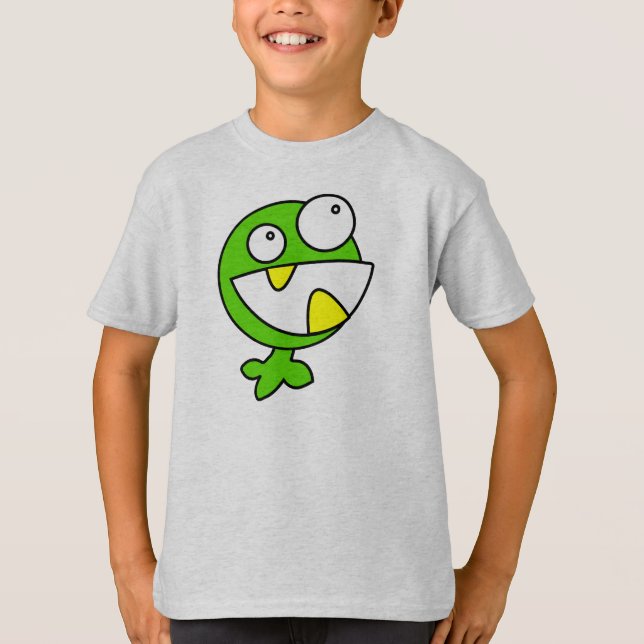 Camiseta Pequeño monstruo verde (Anverso)