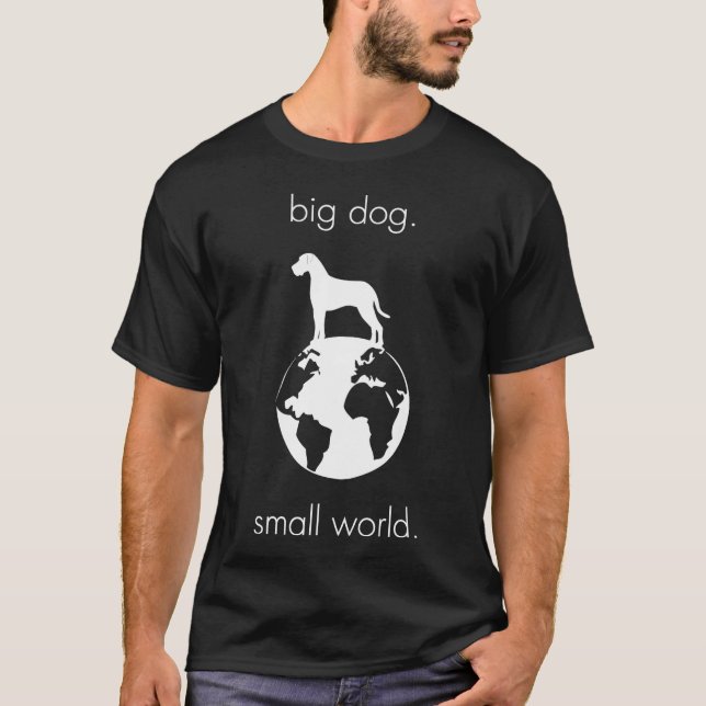 Camiseta Pequeño mundo del perro grande - blanco (Anverso)