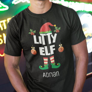 Camiseta Pequeño Navidad elfo divertido conjunto familiar n
