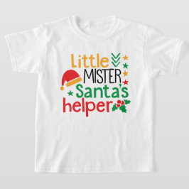 Camiseta Pequeño Navidades auxiliar de Santa Claus