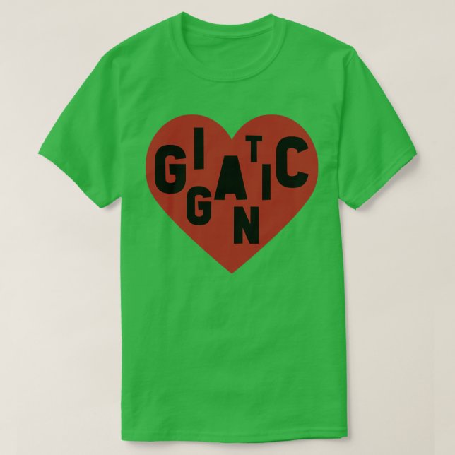 Camiseta Pequeño negro gigante (Diseño del anverso)