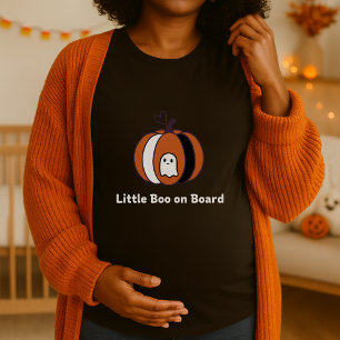 Camiseta Pequeño novio a bordo de un embarazo de Halloween