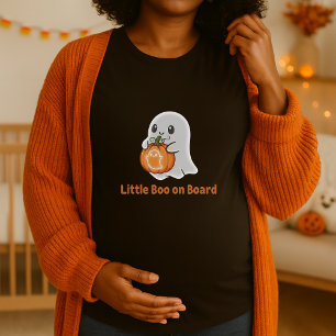 Camiseta Pequeño novio embarazada de Halloween a bordo