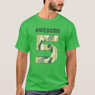 Camiseta Pequeño Oficial Militar De Camuflaje Hace Noveno C