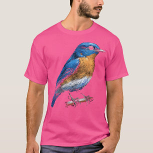 Camiseta Pequeño pájaro de patio trasero lindo Ilustrador d