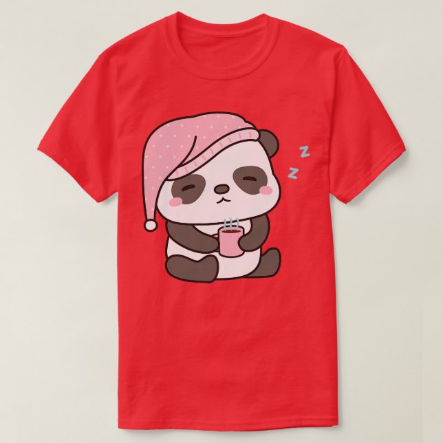 Camiseta Pequeño Panda Con Café, Alegre Y Sucio (Diseño del anverso)