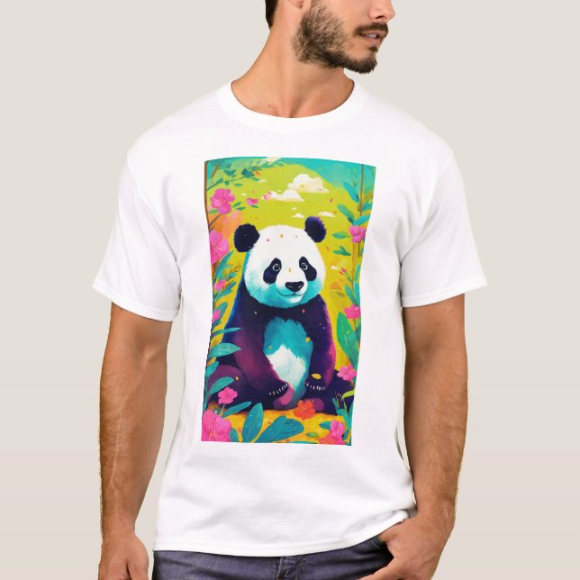 Camiseta Pequeño panda lindo (Anverso)