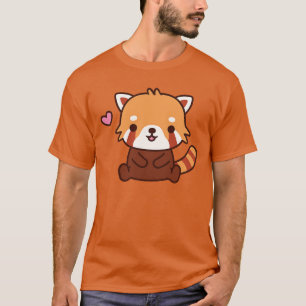 Camiseta Pequeño Panda Rojo